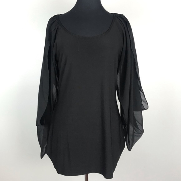 Badgley Mischka Tops - ❌ SOLD Badgley Mischka Black Tunic
